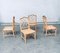 Chippendale Style Faux Bamboo Dining Chair Set, 1970s, Set of 4 16