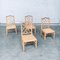 Chippendale Style Faux Bamboo Dining Chair Set, 1970s, Set of 4 13