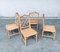 Chippendale Style Faux Bamboo Dining Chair Set, 1970s, Set of 4 7