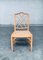 Chippendale Style Faux Bamboo Dining Chair Set, 1970s, Set of 4 5