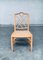 Chippendale Style Faux Bamboo Dining Chair Set, 1970s, Set of 4, Image 5