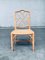 Chippendale Style Faux Bamboo Dining Chair Set, 1970s, Set of 4 1