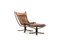 Falcon Lounge Chair and Ottoman by Sigurd Ressell for Vatne Møbler, Set of 2 2