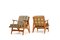 Danish Easy Chairs in Oak & Teak, 1950s, Set of 2 2