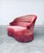 Hollywood Regency Style Red and Pink Velvet 2-Seat Sofa with Fringe, 1950s 12