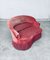 Hollywood Regency Stil 2-Sitzer Sofa mit Fransen in Rot & Rosa, 1950er 9