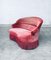 Hollywood Regency Style Red and Pink Velvet 2-Seat Sofa with Fringe, 1950s 13