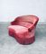 Hollywood Regency Style Red and Pink Velvet 2-Seat Sofa with Fringe, 1950s, Image 13