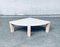 Mid-Century Modern Travertine Edge Side Table, Italy, 1970s 1