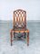 Chippendale Style Faux Bamboo Dining Chair, 1980s, Set of 6 11