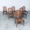 Chippendale Style Faux Bamboo Dining Chair, 1980s, Set of 6, Image 13