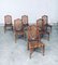 Chippendale Style Faux Bamboo Dining Chair, 1980s, Set of 6 14