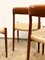 Mid-Century Danish Teak #75 Chairs by Niels O. Møller for J. L. Moller, Denmark, Set of 4 8