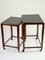 Art Deco Side Tables on Wheels with Linoleum Top, 1930s, Set of 2 4