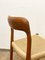 Mid-Century Danish Teak 75 Chairs by Niels Otto (N. O.) Møller for J. L. Møllers, Denmark, Set of 2, Image 3