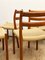 Sedie nr. 71 Mid-Century in teak di Niels Otto Møller per JL Møllers, Danimarca, set di 6, Immagine 9