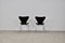 Leather 3107 Dining Chairs by Arne Jacobsen for Fritz Hansen, 1960s, Set of 2 5