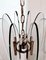 Vintage Italian Ceiling Lamp in Tempered Glass and Nickel Plated Brass in the Style of Fontana Arte, Image 8