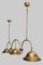 English Brass Ceiling Lamp, 1900s, Image 3