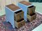 English Walnut Nightstands, 1930s, Set of 2 6