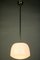 Art Deco or Bauhaus Pendant Lamp in Opal Glass with Brass Rod, 1930s or 1940s, Image 4