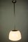 Art Deco or Bauhaus Pendant Lamp in Opal Glass with Brass Rod, 1930s or 1940s 6