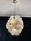 Vintage Italian Murano Chandelier with 24 White Disks, 1979 18