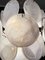 Vintage Italian Murano Chandelier with 24 White Disks, 1979, Image 17