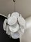 Vintage Italian Murano Chandelier with 24 White Disks, 1979, Image 9