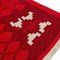 Rot und Hellgrau Reversibler Flachgewebe Teppich im Stil von Ingegerd Silow, Schweden, 1960er 11