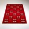 Red and Pale Gray Reversible Flatweave Rug in the Style of Ingegerd Silow, Sweden, 1960s 2