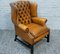 Chesterfield Wingback Armchair, England, 1960s 5