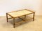 Coffee Table in Bamboo and Travertine, 1970s 6