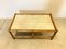 Coffee Table in Bamboo and Travertine, 1970s 3