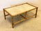 Coffee Table in Bamboo and Travertine, 1970s 5
