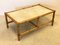 Coffee Table in Bamboo and Travertine, 1970s, Image 5