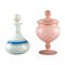 Lidded Jar and Flacon in Mouth-Blown Opal Art Glass, 1900s, Set of 2, Image 1