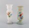 Antique Vases in Hand-Painted Mouth-Blown Opal Art Glass, 1900s, Set of 4, Image 2