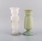 Vases Antiques en Verre Opalin Soufflé à la Main, 1900s, Set de 4 3