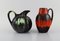 Jugs in Glazed Ceramics, Belgium, 1960s, Set of 5 2