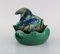 Cuenco de cerámica esmaltada con pez de Belgian Studio Ceramicist, años 60, Imagen 4