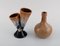Vases in Glazed Ceramics, Belgium, 1960s, Set of 4 3