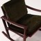 Mid-Century Teak Spade Dark Green Rocking Chair by M Nissen for Pastoe, 1960s 8