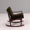 Mid-Century Teak Spade Dark Green Rocking Chair by M Nissen for Pastoe, 1960s 2