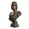 Bronze Bust Sybille by E. Villanis 2