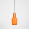 Orange Glass Hanging Lamp by Massimo Vignelli for Venini, Italy, 1970s 1