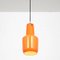 Orange Glass Hanging Lamp by Massimo Vignelli for Venini, Italy, 1970s 2