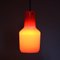 Orange Glass Hanging Lamp by Massimo Vignelli for Venini, Italy, 1970s 6