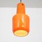 Orange Glass Hanging Lamp by Massimo Vignelli for Venini, Italy, 1970s 3