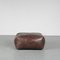 Brown Patchwork Leather Pouf from de Sede, Switzerland, 1970s, Image 3